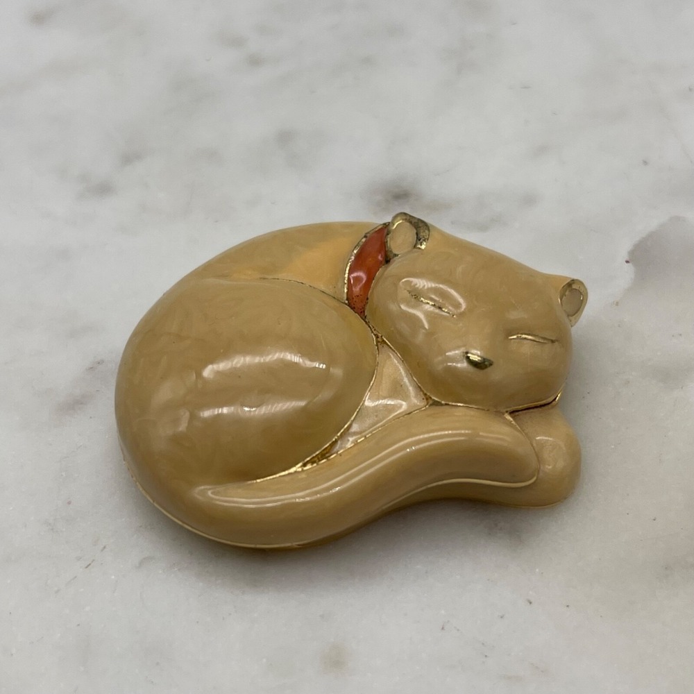 BEAUTIFUL‎ ESTEE LAUDER SOLID PERFUME ENAMEL CAT COMPACT